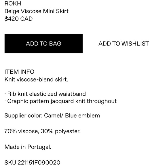 rokh mini skirt - Picture 4 of 7